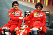 1991 Jean Alesi Shoei Ferrari race used visor signed - Formula 1 Memorabilia