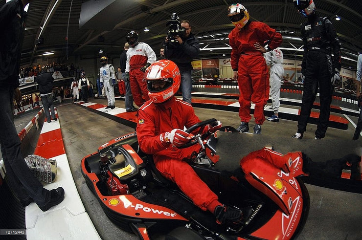 2007 Michael Schumacher Kart race used helmet signed - Formula 1 Memorabilia