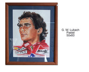 Ayrton Senna by G. W. Lubach - Formula 1 Memorabilia