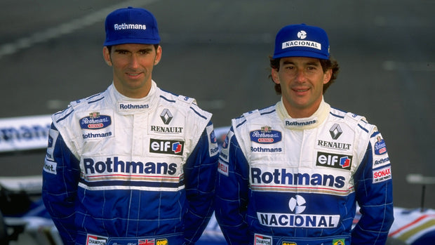 1994 Ayrton Senna test used clear visor double signed by Senna and Damon Hill - Formula 1 Memorabilia